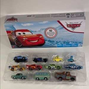 10-Pack Disney/Pixar Card Die-Cast Vehicle Set - packaging worn as shown